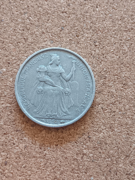 New Caledonia 1952 5 Francs